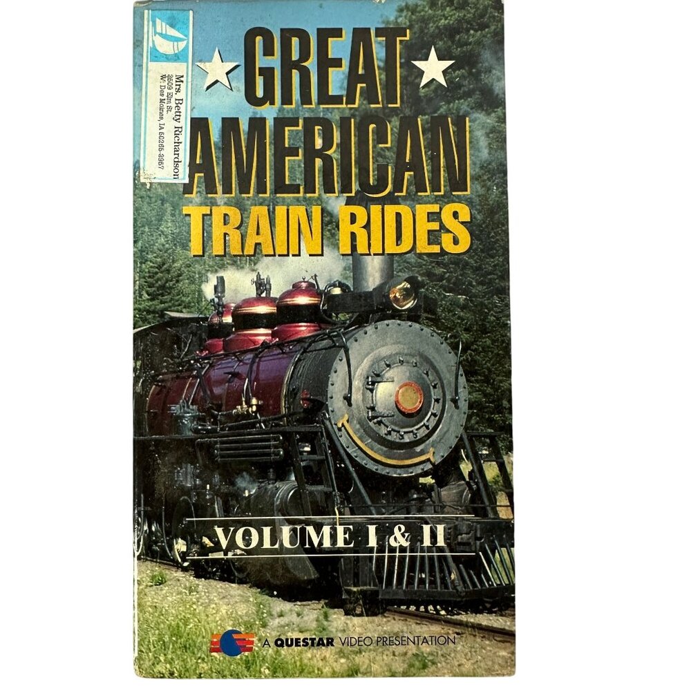 Great American Train Rides Volume I & II VHS Set Questar Video Presentation